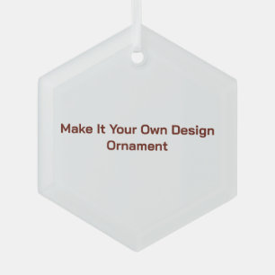 Custom 3” glass tree decoration