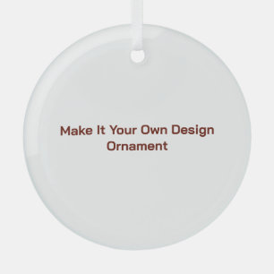 Custom 3" glass tree decoration