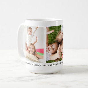 Custom 3 Grandkids Photo Collage Best Grandma Mug