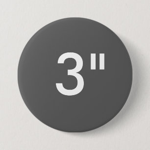 Custom 3" Inch Large Round Button Blank Template