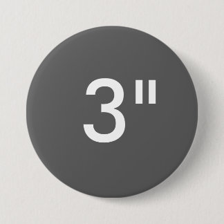 Custom 3" Inch Large Round Button Blank Template