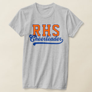 Custom 3 Letter High School Initials Cheerleader T-Shirt