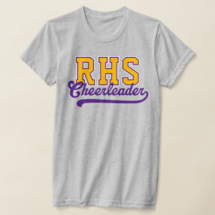 Custom 3 Letter High School Initials Cheerleader T-Shirt