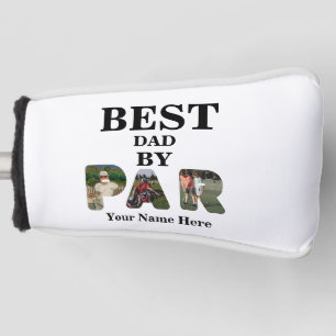Custom 3 letter shape photo Best dad by par Golf Head Cover