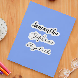 Custom 3 Name Insulated Tumbler Decal Laptop