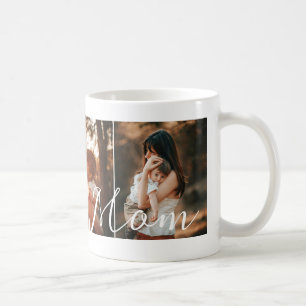 Custom 3 Photo Collage Best Mum Personalised  Coffee Mug