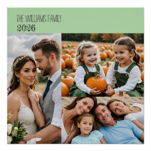Custom 3-Photo Collage – Personalised Wall Poster