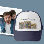 Custom 3 Photo Greatest Dad Ever Father's Day Trucker Hat<br><div class="desc">Personalize this Father's Day trucker hat with your photos in this three picture collage. Greatest Dad Ever with children's names. ⭐PERSONALIZE this template to change the photos. ⭐EDIT IT further to make more changes. If editing, make sure everything stays within the printing dashlines. ⭐TRANSFER this design to any product. Double-check...</div>