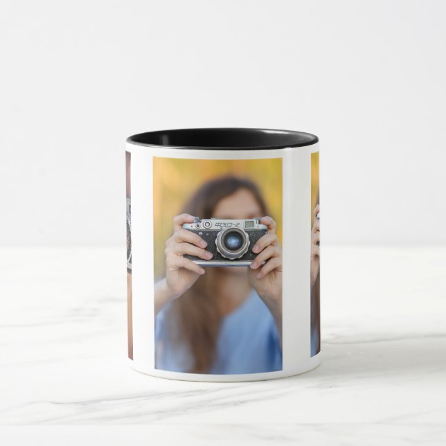 Custom 3-Photo Mug - Personalised Picture Gift (Center)