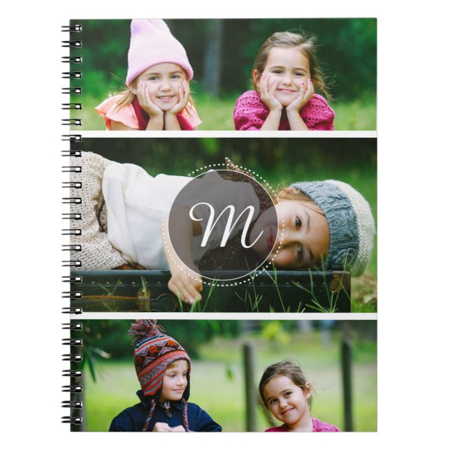 Custom 3 Photo Notebook (Front)