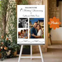 Custom 3 Photos Any Wedding Anniversary Welcome