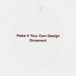 Custom 3" x 2.36" metal tree decoration