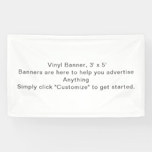 Custom 3' x 5' Vinyl Banner