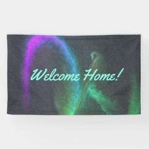 Custom 3' x 5' Welcome Home Vinyl Banner - Person