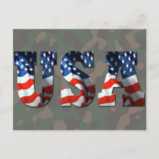 CUSTOM 3D USA Patriotic Postcards & Stationery