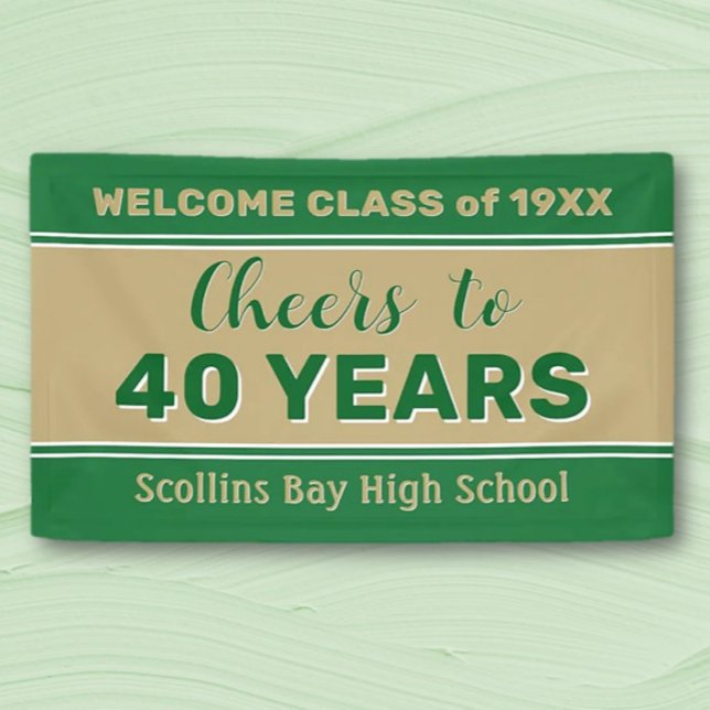 Custom 40 yr class reunion banner (Creator Uploaded)