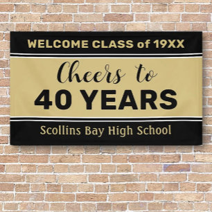 Custom 40 yr class reunion banner