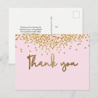 Custom 40th birthday Gold confetti Blush Pink