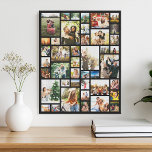 Custom 42 Photo Collage Canvas Print<br><div class="desc">Make your own photo display canvas wall art featuring 42 of your cherished photo memories in a modern grid style photo collage. Simply add your pictures for custom photo home decor or personalised gift for family and friends.</div>