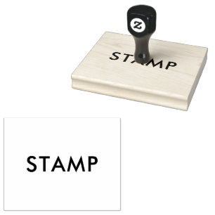 Custom 4.0" x 5.0" Size Rubber Stamp