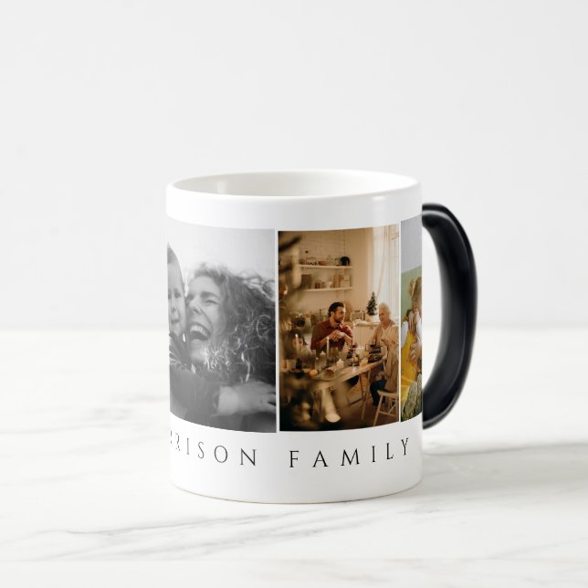 Custom 4 Instagram Photo Collage Magic Mug (Front Right)