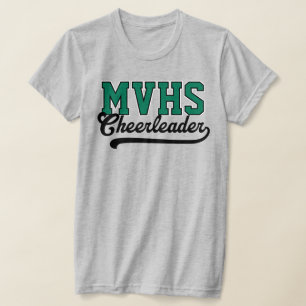 Custom 4 Letter High School Initials Cheerleader T-Shirt