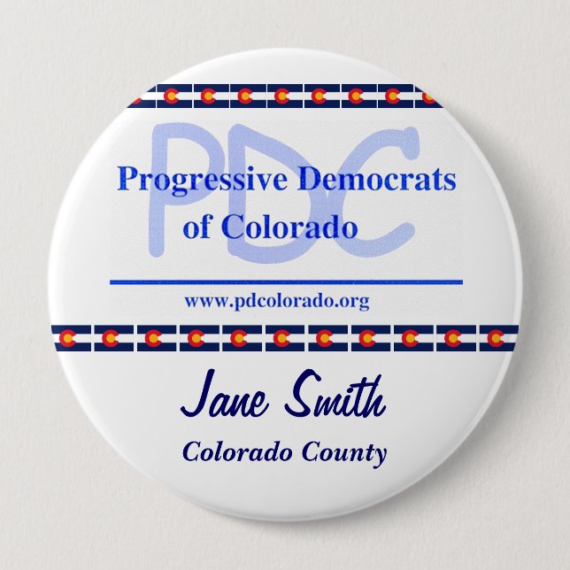 Custom 4" PDC Button (Front)