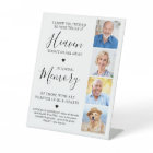 Custom 4 Photo Collage Heaven Wedding Memorial