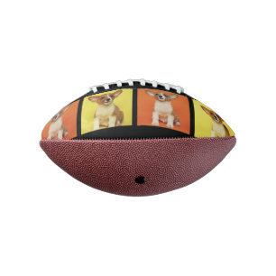 Custom 4 Photo Collage Your Pet Dog Picture On American Football