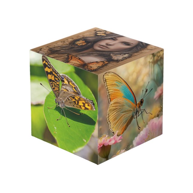 Custom 4" Photo Cube (Front Angled)