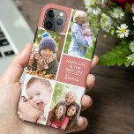 Custom 4 Photo Nana Life is the Best Life Sea Pink Case-Mate iPhone Case<br><div class="desc">Personalised iPhone case for nana - add your name and 4 of your favourite photos. The photo template is set up for you to add your pictures working clockwise from the top right. The nana quote reads "Nana Life is the Best Life" followed by her name - all of which...</div>