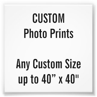 Custom 4" x 4" Photo Print (or any custom size)