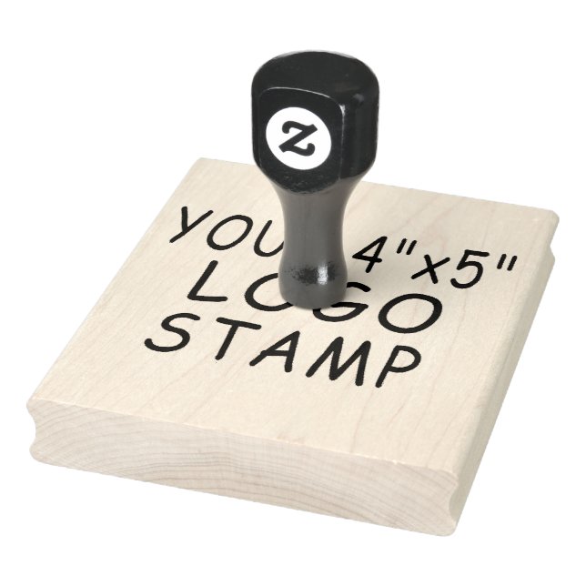Custom 4" x 5" Logo Stamper Rubber Stamp (Stamp)