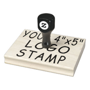 Custom 4" x 5" Logo Stamper Rubber Stamp