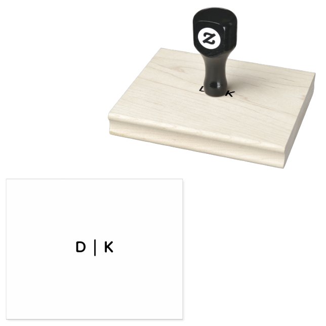 Custom 4" x 5" Rubber Stamp (Stamped)