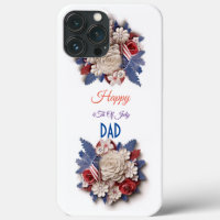 Custom 4Th Of July: 3D Patriotic Flowers