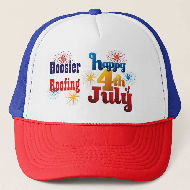 Custom 4th of July Parade Hat LOGO Cap (Front)