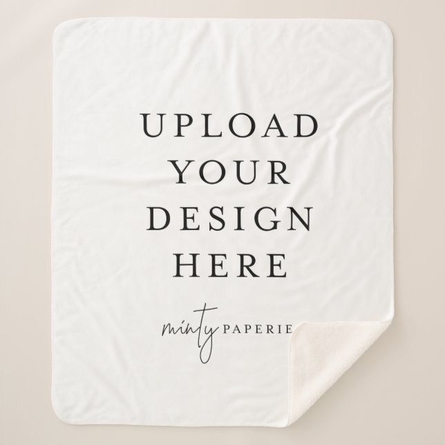 Custom 50" x 60" Sherpa Blanket, Medium Sherpa Blanket (Front)