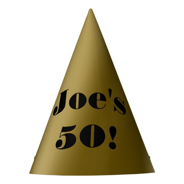 Custom 50th Birthday Party Hat (Front)