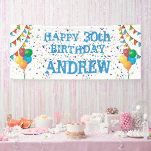 Custom 50th Birthday Tribute Banner