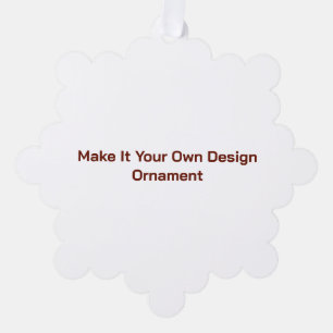 Custom 5.25" x 5.25" tree decoration card