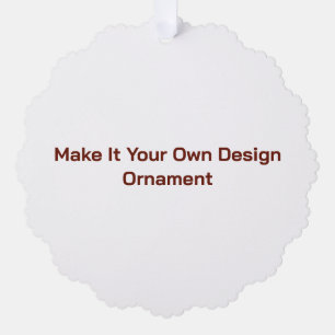 Custom 5.25" x 5.25" tree decoration card