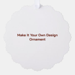 Custom 5.25" x 5.25" tree decoration card