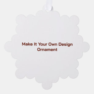 Custom 5.25" x 5.25" tree decoration card
