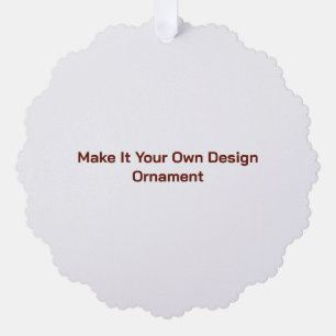 Custom 5.25" x 5.25" tree decoration card