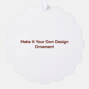 Custom 5.25" x 5.25" tree decoration card