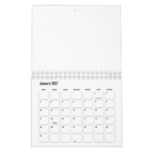 Custom 5.5" L x 7" W Keyboard Buttons Calendar