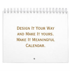 Custom 5.5" L x 7" W Party Calendar