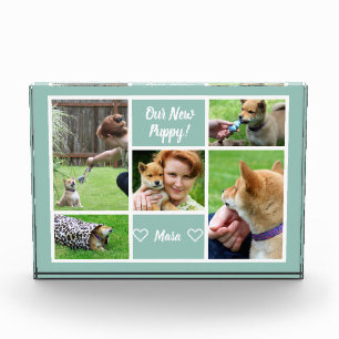Custom 5 Photo Collage Family Pet Photo Block