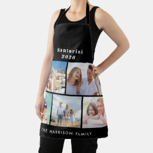 Custom 5 Photo Collage Family Vacation Keepsake Apron